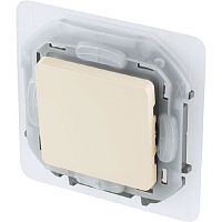 Переключатель без рамки Legrand Inspiria 1-кл. проходной IP44 слоновая кость картинка